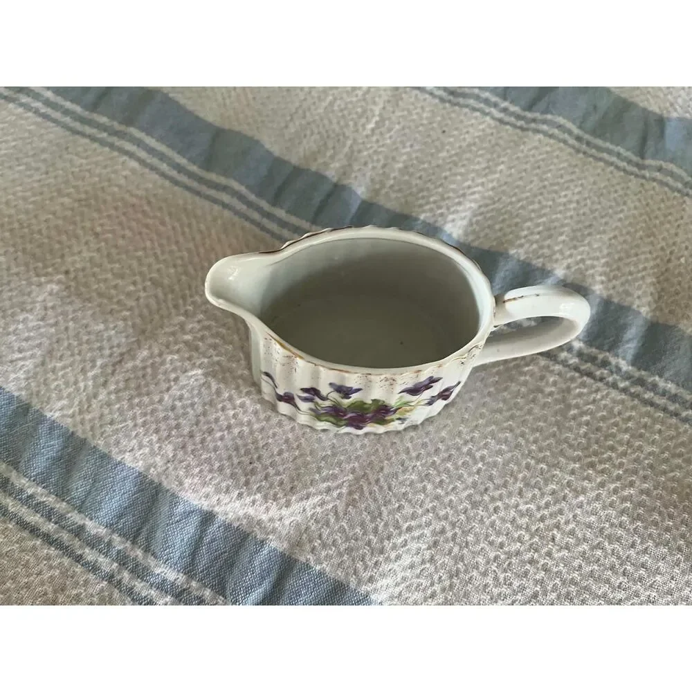 vintage Lufton hand painted creamer